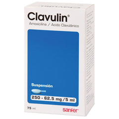 CLAVULIN SUSPENSION 250-62.5 mg/5 mL FRASCO 75 mL