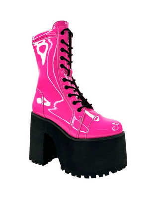 RAVEN - HOT PINK/BLACK - Punks Monks & Glitter Queens