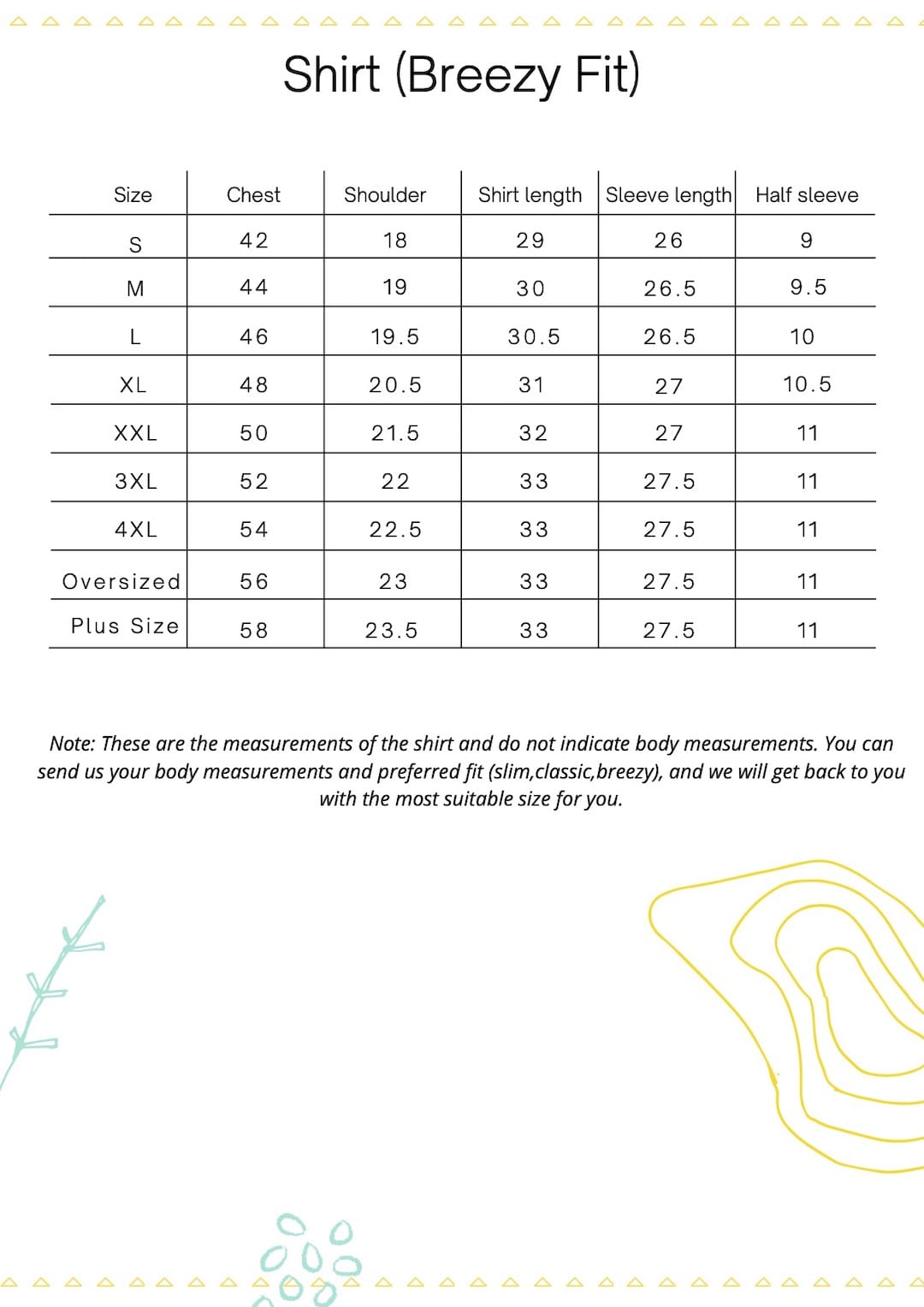 Female Size Guide