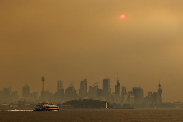 Sydney Bush Fires Smog and Smoke