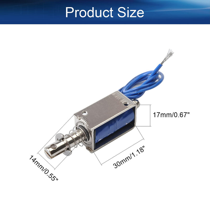 Heyiarbeit Dc 24v Pull Type Solenoid Electromagnet 5n 300ma 72w Stroke Open Frame Solenoid