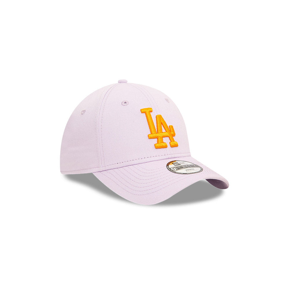 GORRA NEW ERA CAP LOS ANGELES DODGERS MLB LEAGUE ESSENTIALS 9FORTY STRAPBACK MORADA PARA NIñA O NIñO en STOCK