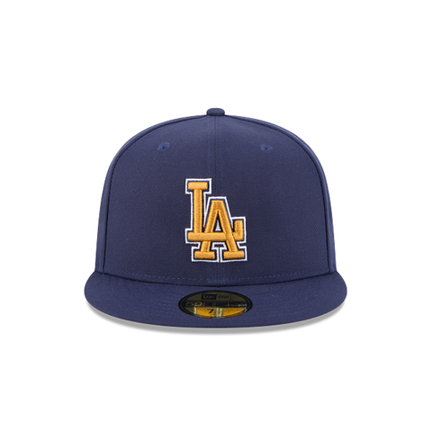 Los Angeles Dodgers MLB Blue Tartan 59FIFTY Cerrada