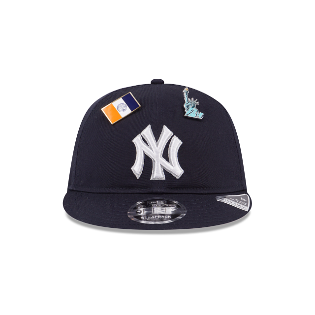  New Era Gorra ajustable 9FIFTY de los Yankees de los New York  Yankees - OSFM, Logotipo blanco corona negra : Deportes y Actividades al  Aire Libre