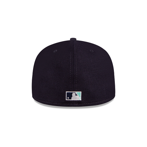MLB New Era Allover Team Logo 59Fifty Fitted Hat - Black
