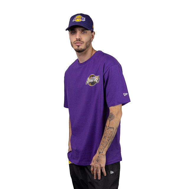 Camiseta de manga corta NBA lakers essential logo 23-24 adulto