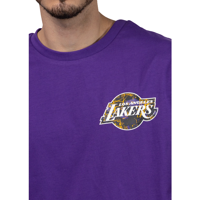 Camiseta NE Lakers Infill Logo Morada