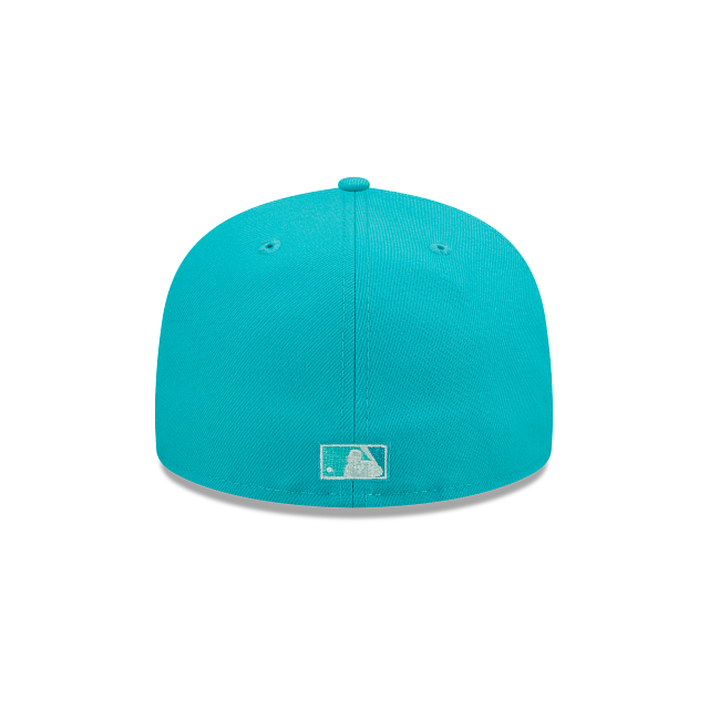 New Era Florida Marlins Monocamo 59FIFTY Mens Fitted Hat (Teal)