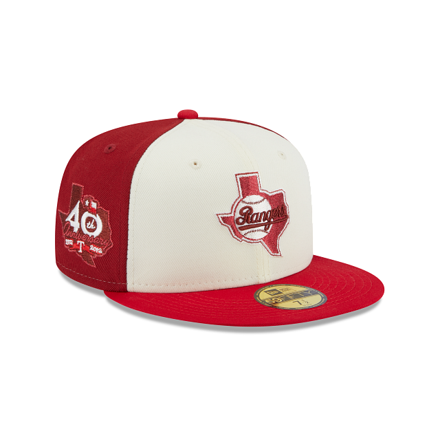 Hat Club Exclusive New Era Beer Pack Texas Rangers 40th Anniversary Patch,  8