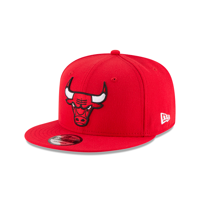 Gorra plana negra snapback 9FIFTY Post-Up Pin de Chicago Bulls NBA