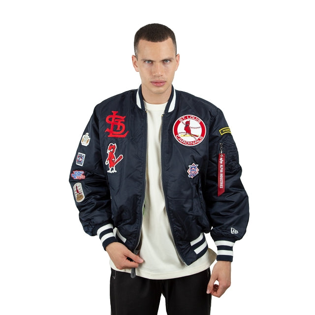 New Era x Alpha Industries St. Louis Cardinals Bomber Jacket L