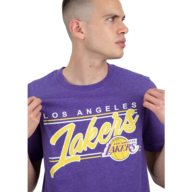 Camiseta de manga corta NBA lakers essential logo 23-24 adulto
