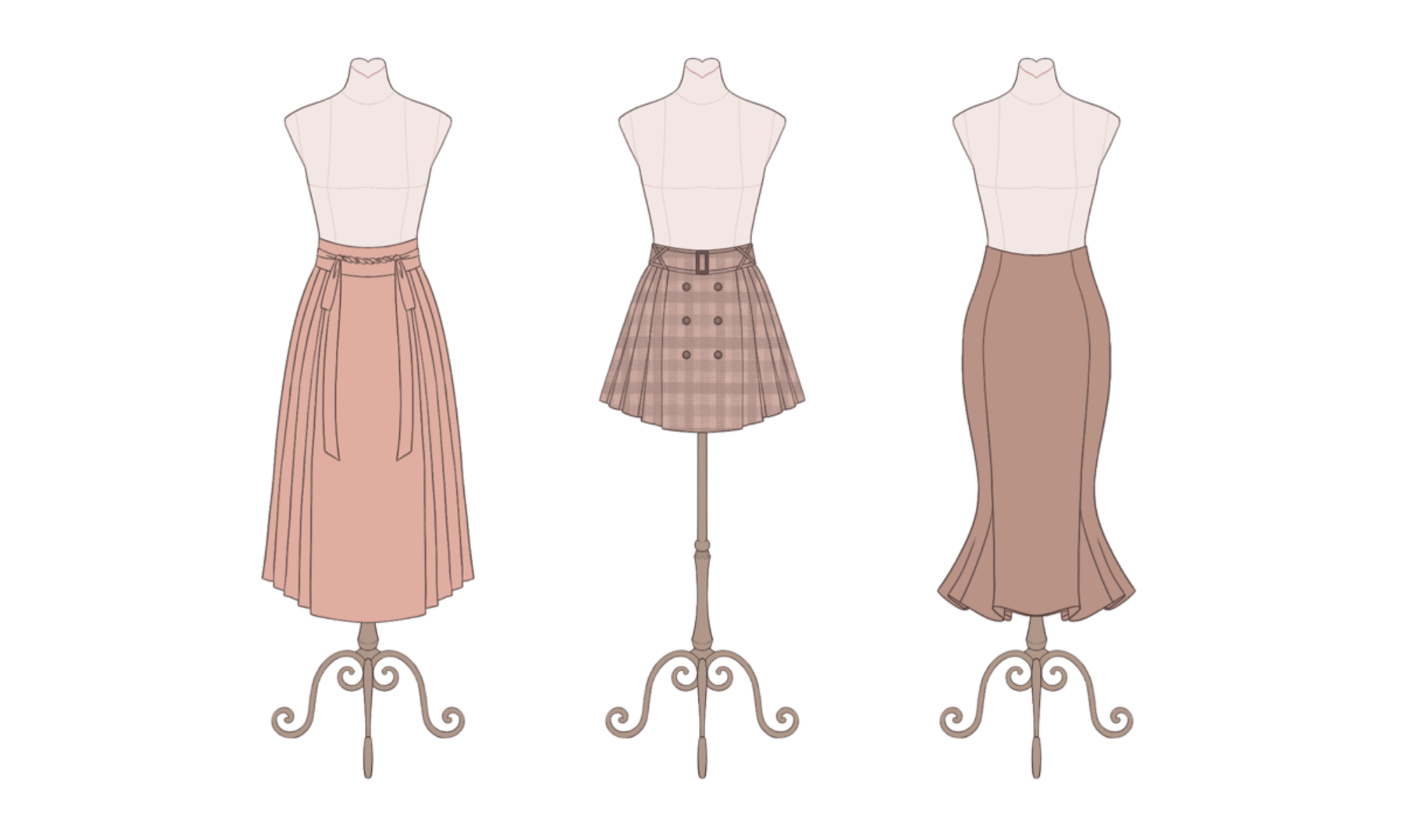 Top three skirt designs