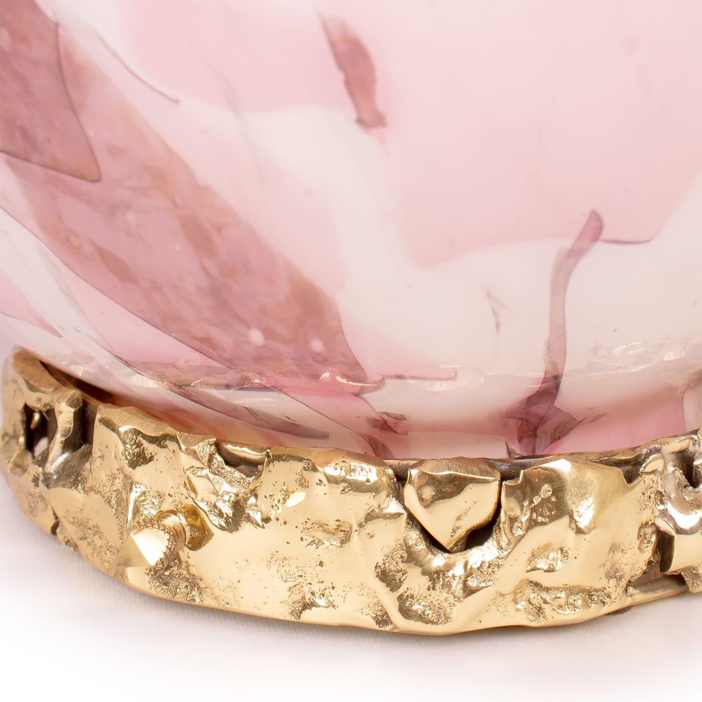 Murano Glass Pink Crown Lamp - Alternative view 1