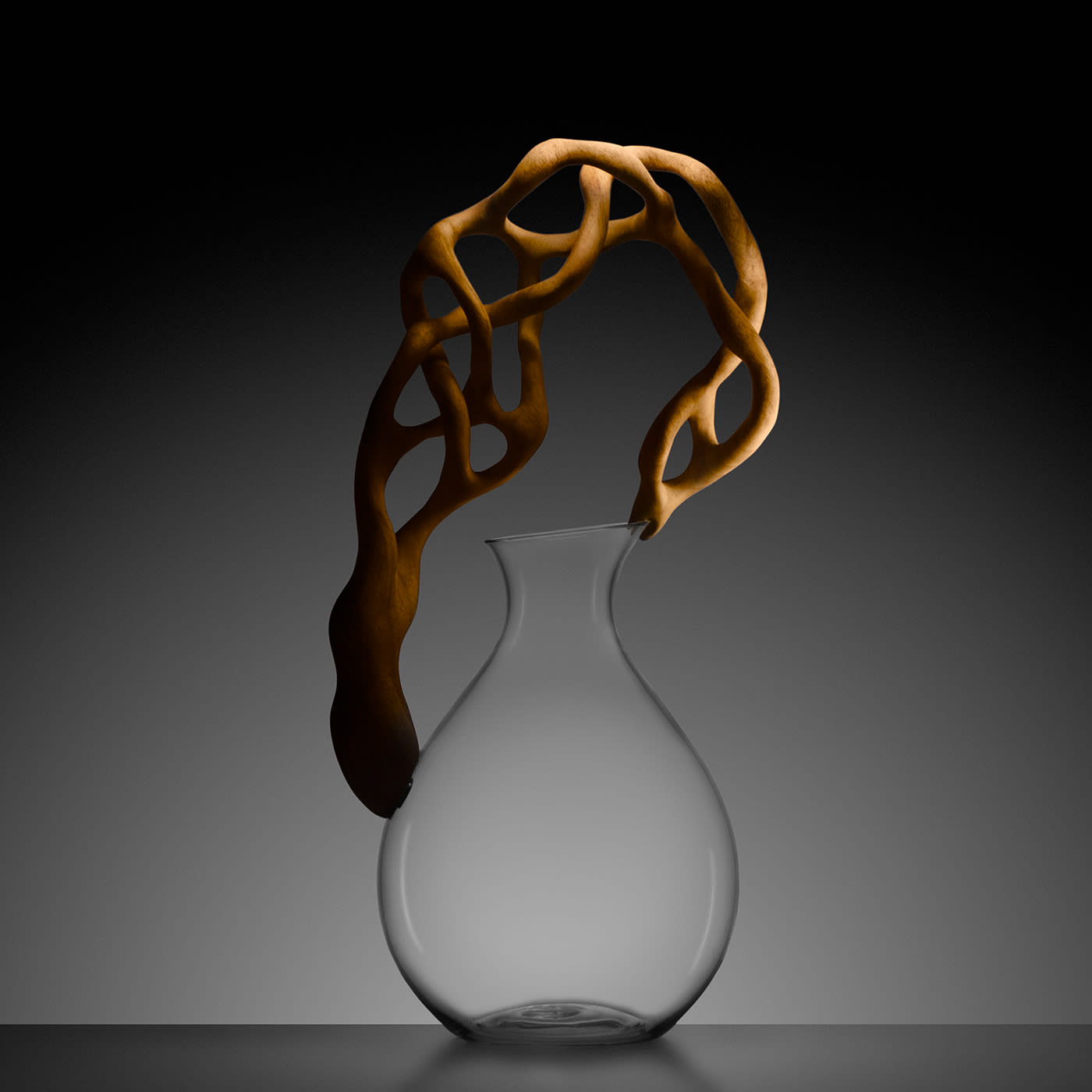 Arched Whispers - Endless Lines Collection Decorative Vase - Alternative view 4