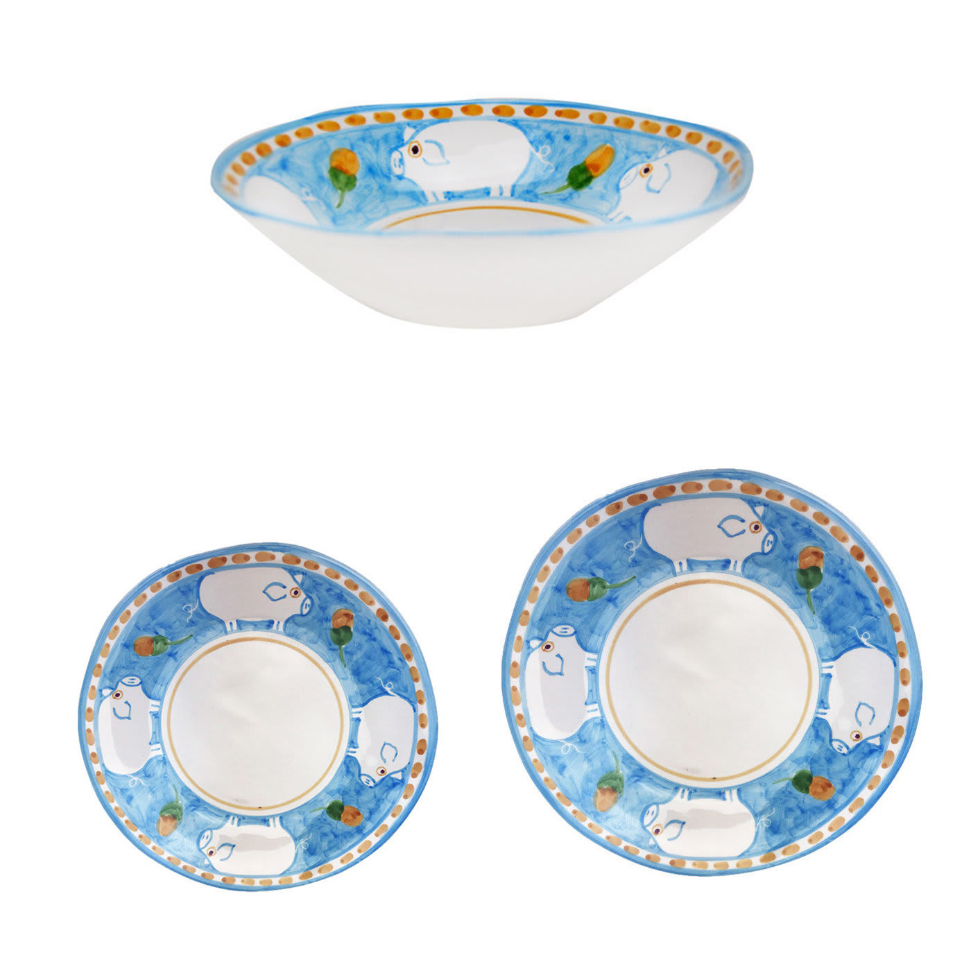 Cortile 18-Piece Azure Plate Setting - Main view
