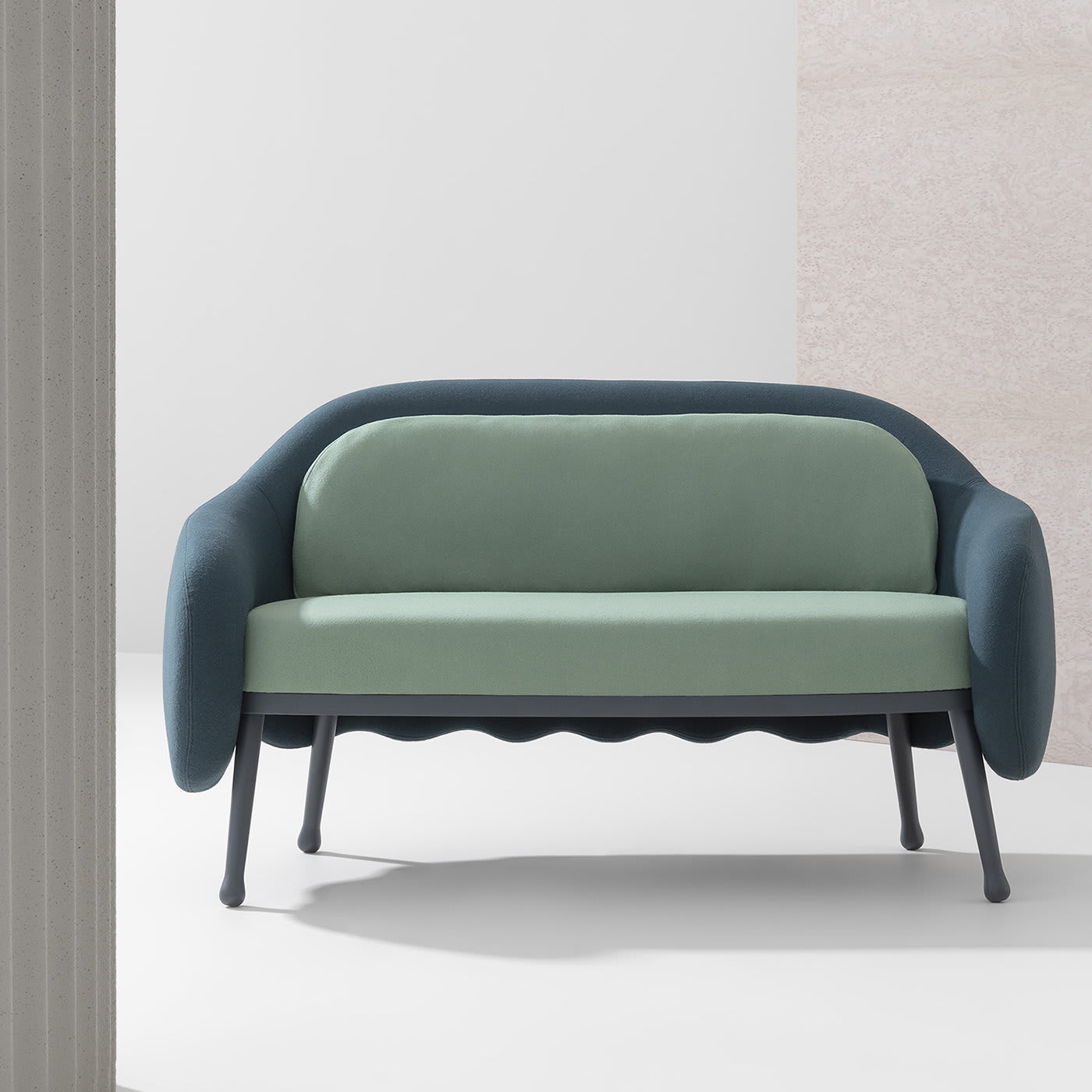 Corolla 273 Grünes und blaues sofa von Cristina Celestino - Alternative Ansicht 1