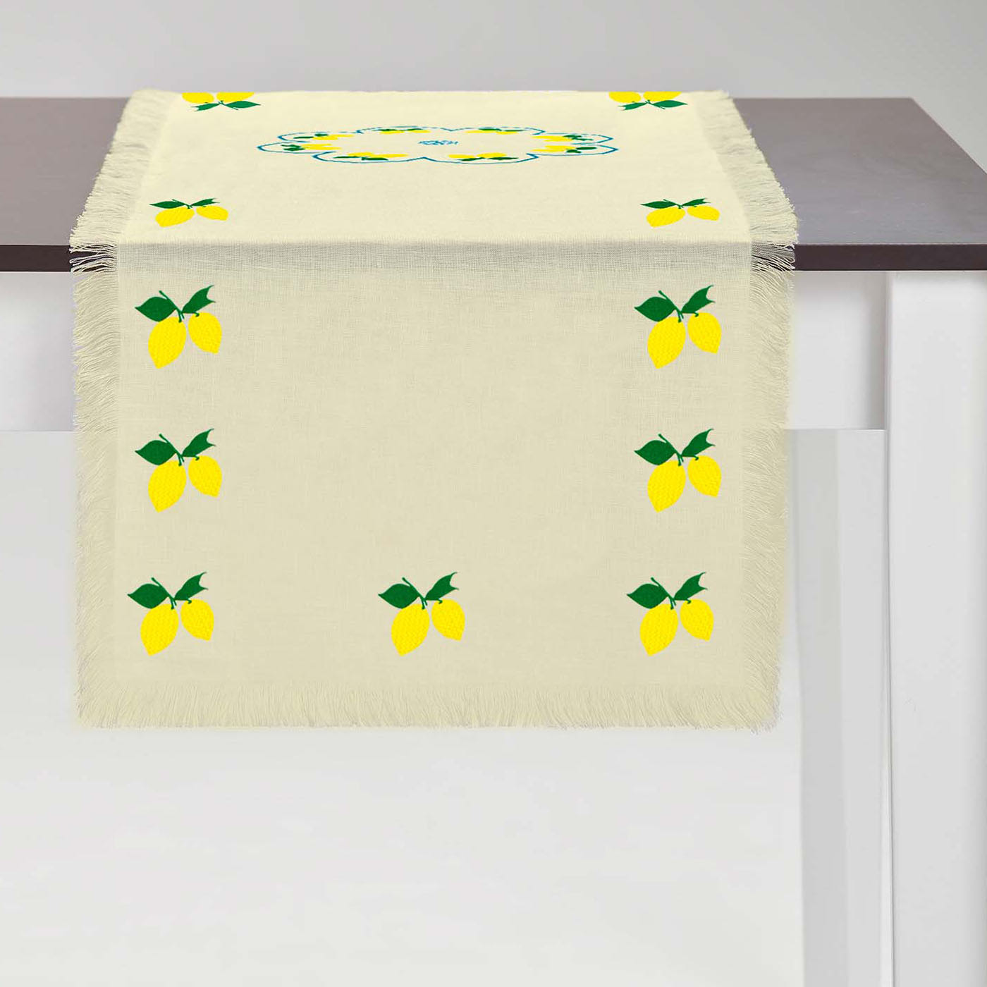 Limoni Multicolor Fringed Yellow Runner - Alternative view 1