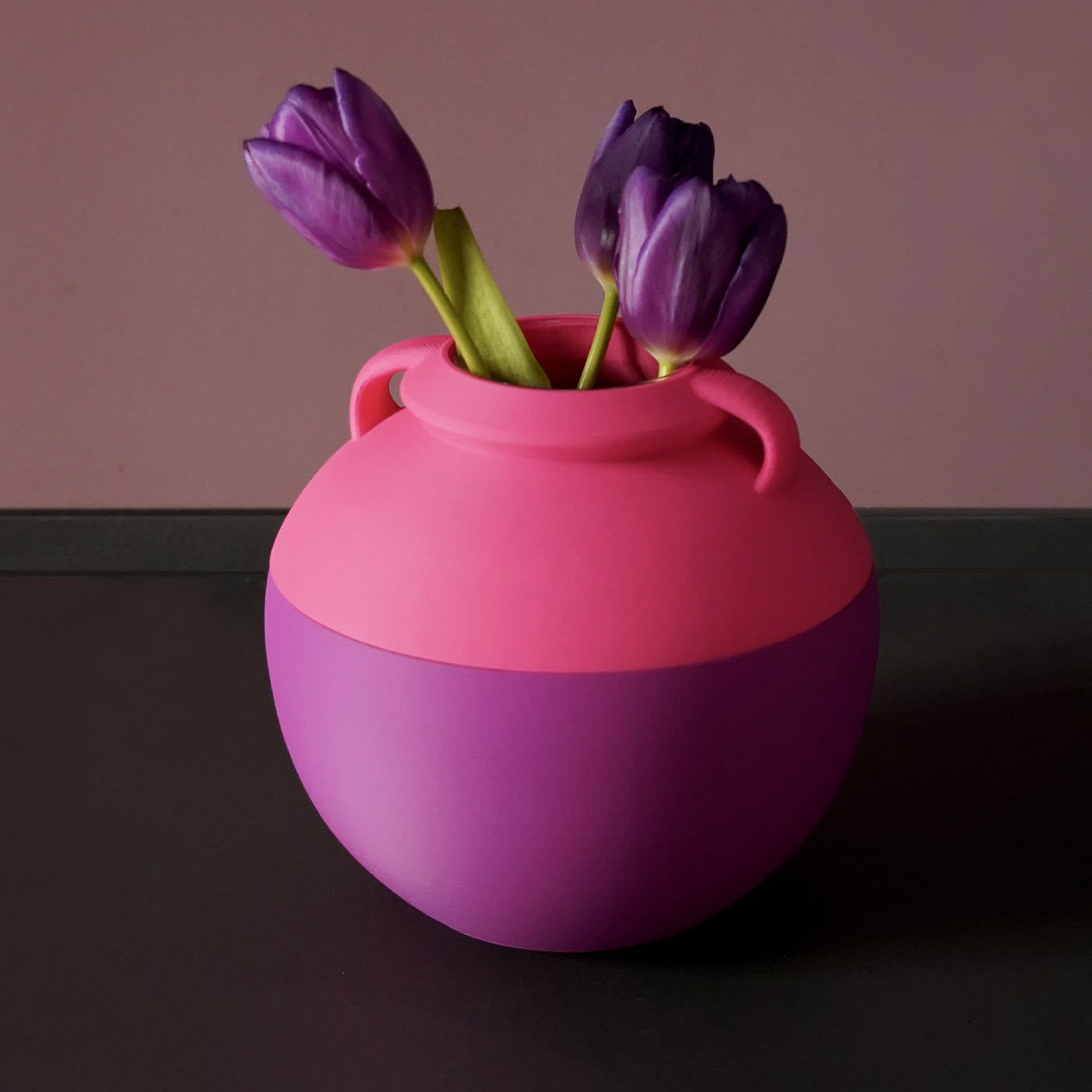 Numa Pompilio L Bicolor Purple And Pink Amphora - Alternative view 3