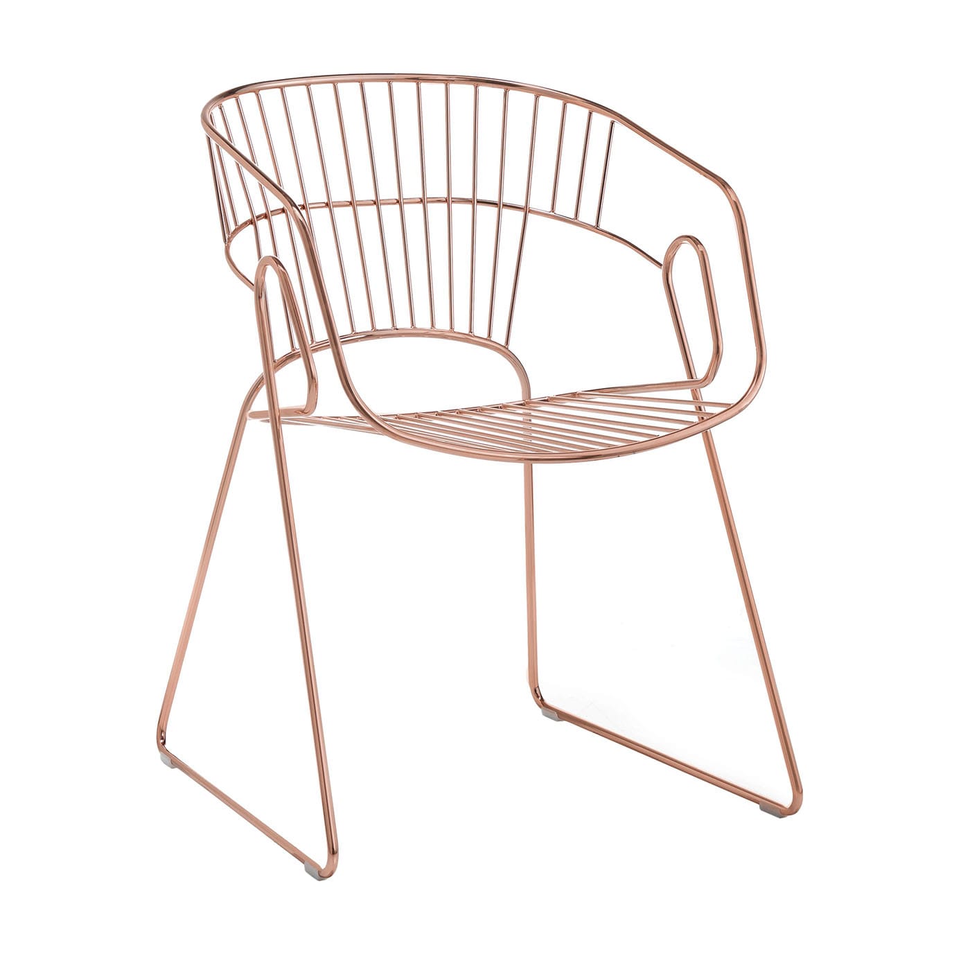 Japan Copper Metal Outdoor Chair - Main view