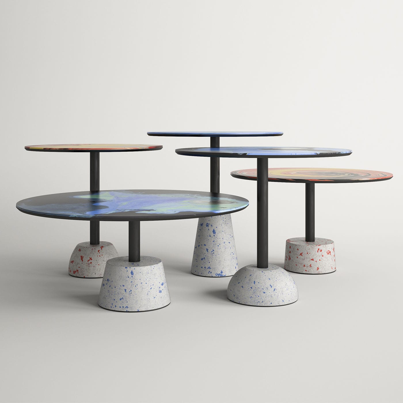 Astraliti Round Warm-Toned Metal Coffee Table #2 - Alternative view 6