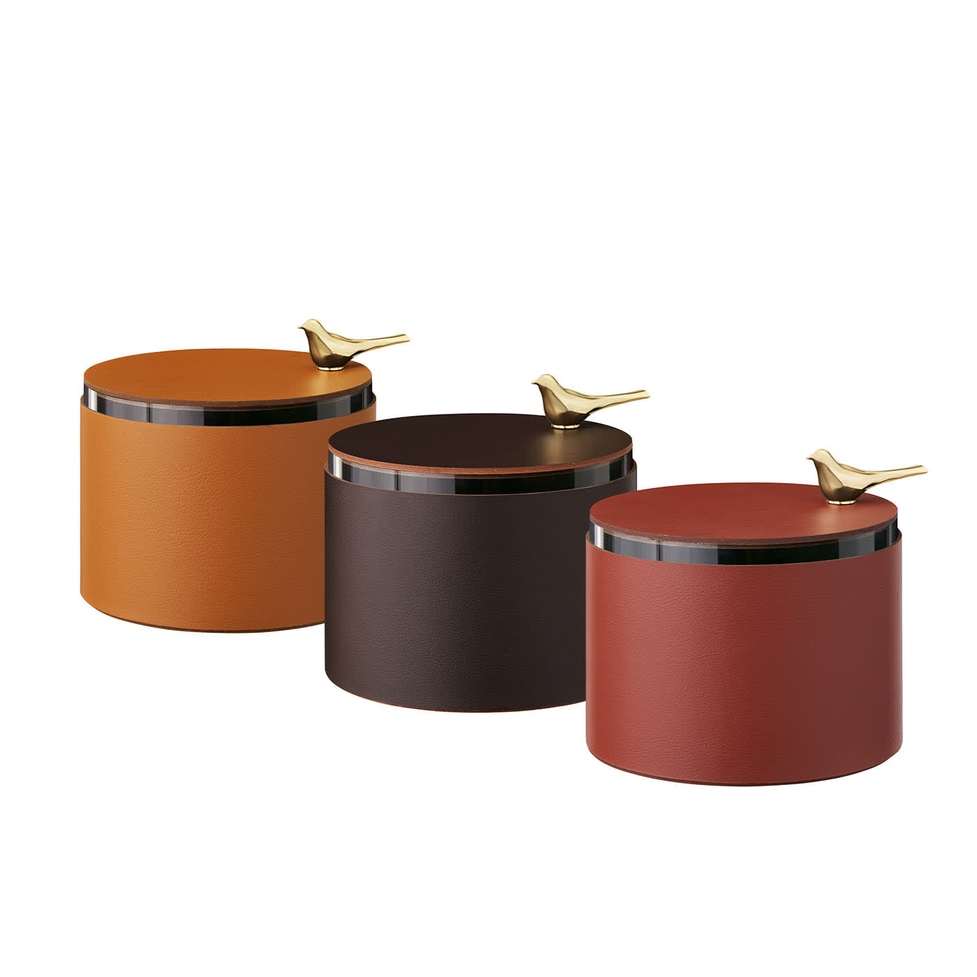 Stilvolle Bordeaux-Lederbox - Alternative Ansicht 1