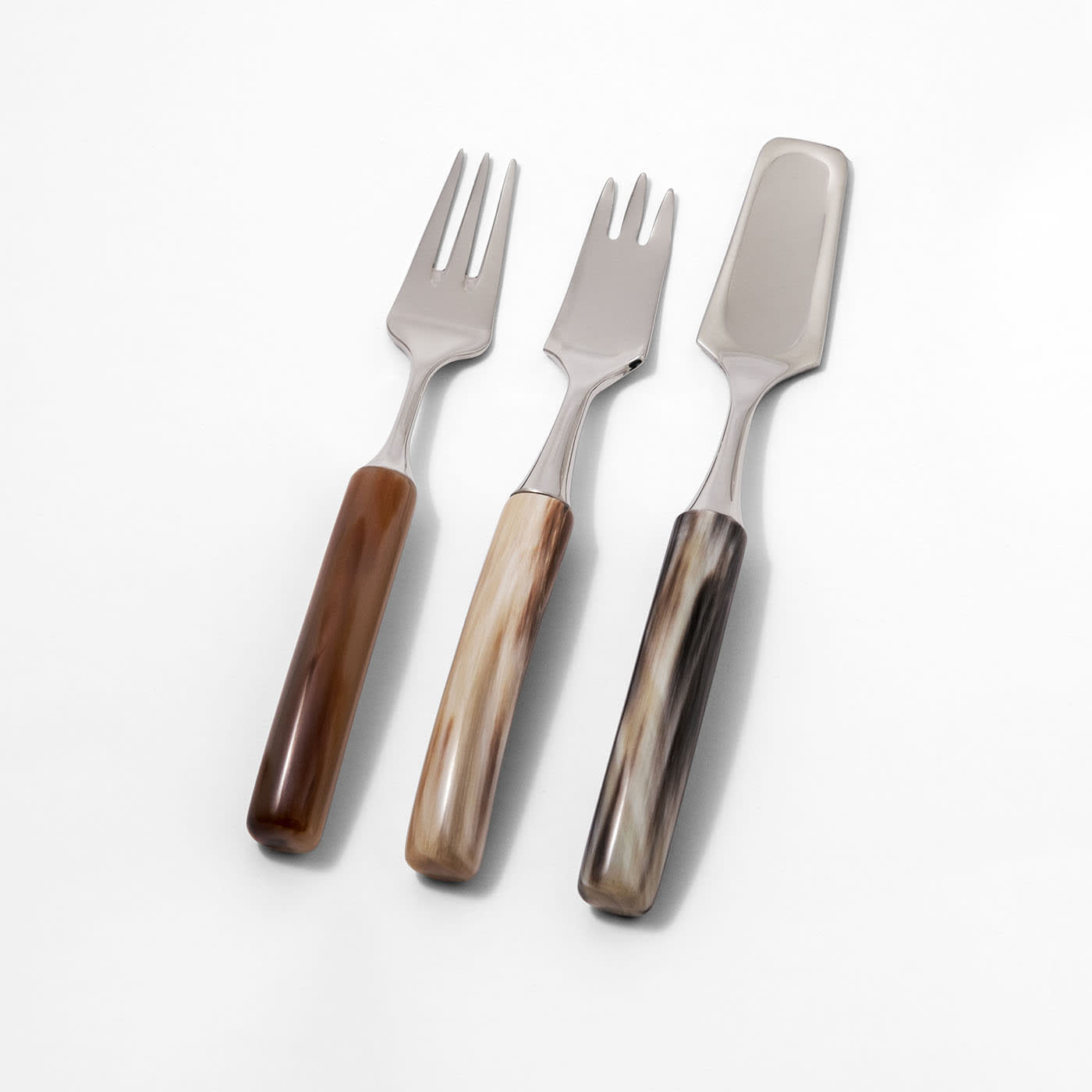 Set of 3 Natural Dessert Cutlery - Alternative view 1