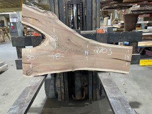 BLACK WALNUT (2703) 48” L x 12-30” W x 1.5” T - KC Custom Hardwoods