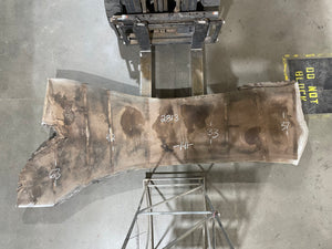 Black Walnut (2813)  141” L x 33-63” W x 3” T - KC Custom Hardwoods