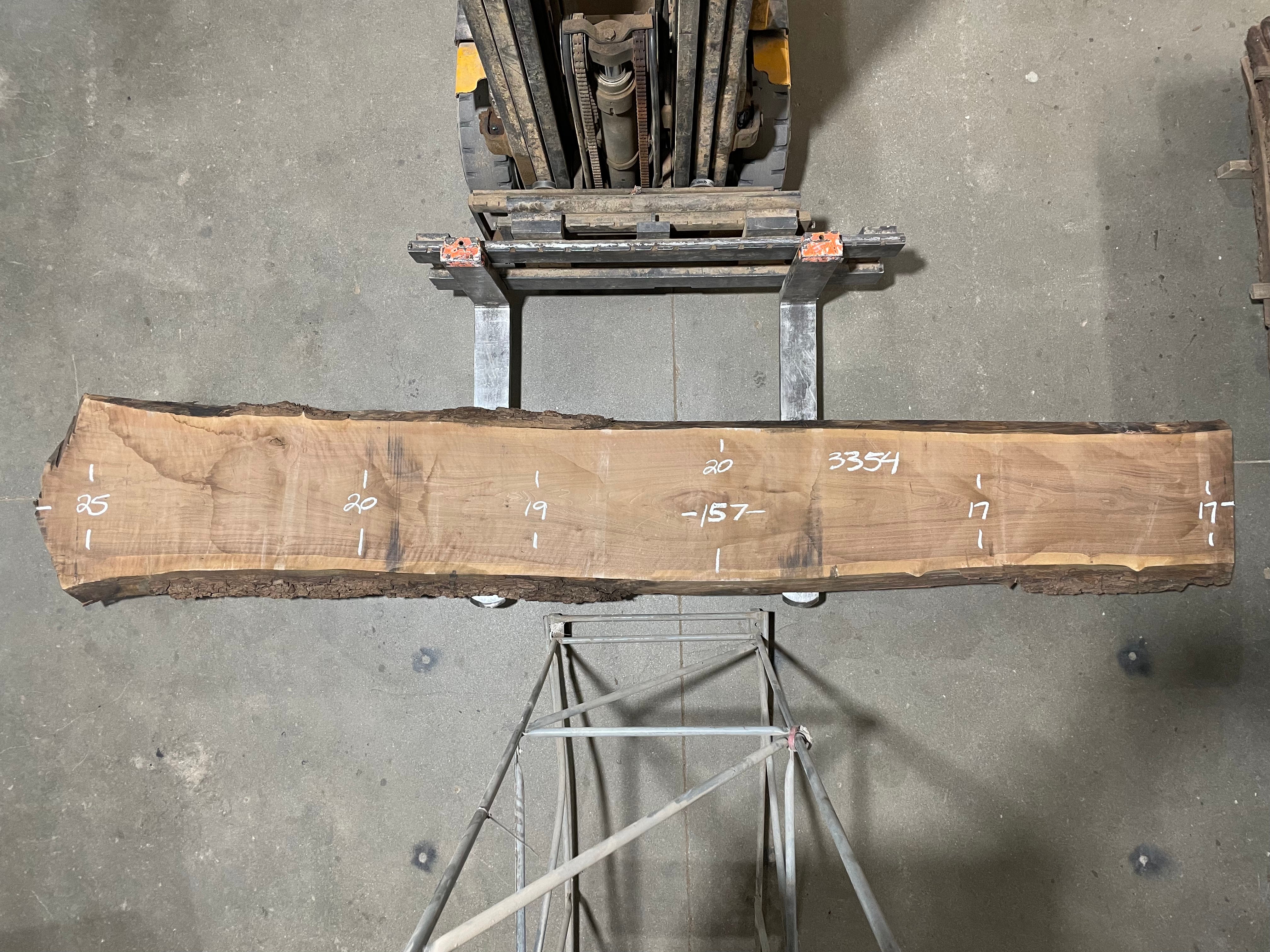 BLACK WALNUT - (3354) 157” L x 17-25” W x 3” T