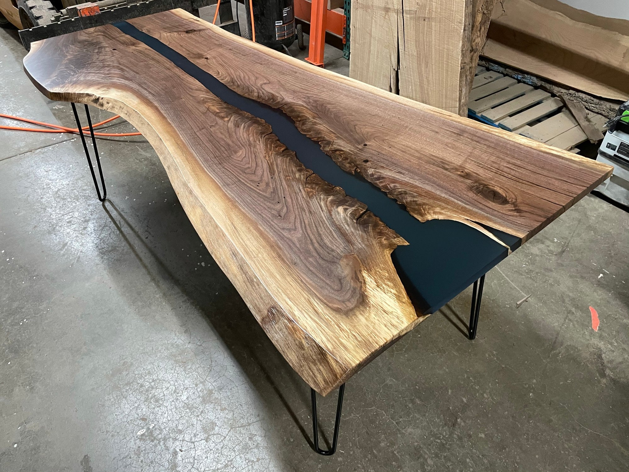 Epoxy River Coffee Table – Nantucket Whales