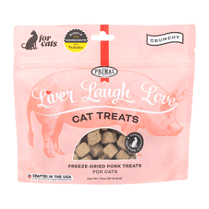 Liver laugh love treats packaging