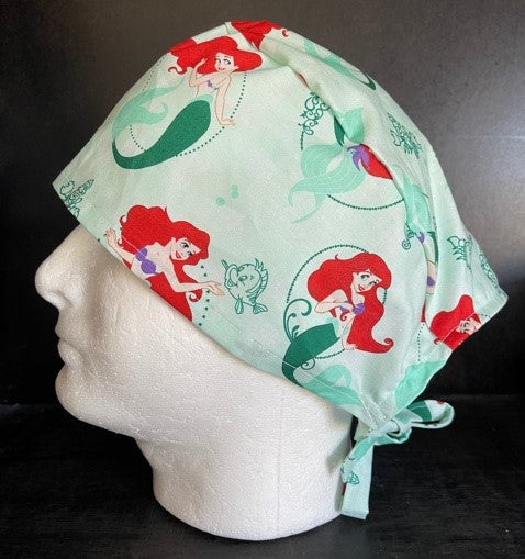 little mermaid surgical cap