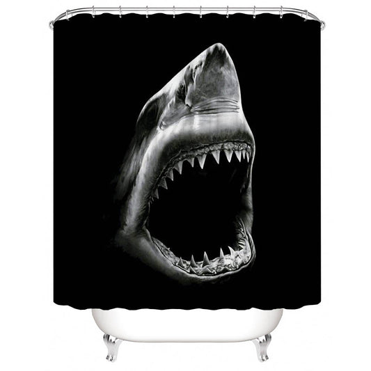 Watermelon Shark Bathroom Shower Curtain Accessories for Women Men -  Waterproof Fabric - Bluefink