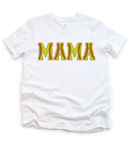 Baseball Mom Glitter Chenille T-shirt – Lilly Pie Creations