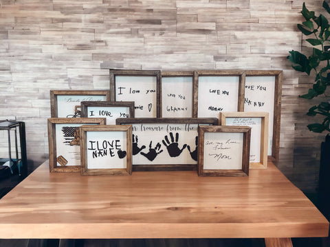 Handwriting sign and custom home Decor by Script and Grain