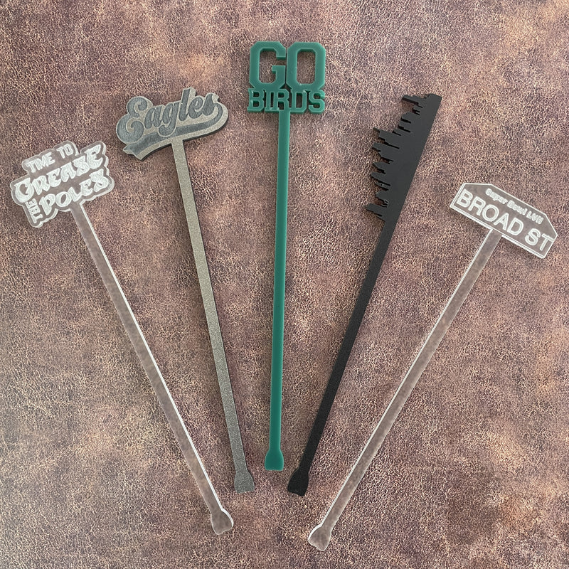 Custom Swizzle Sticks/Drink Stirrers – Script and Grain