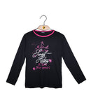 Girls Full Sleeve Shirt Black