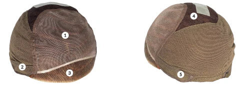 Front Lace Line Monofilament Top with  100% Hand-Tied Back