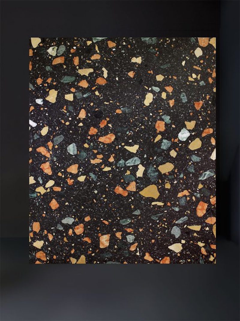 black terrazzo