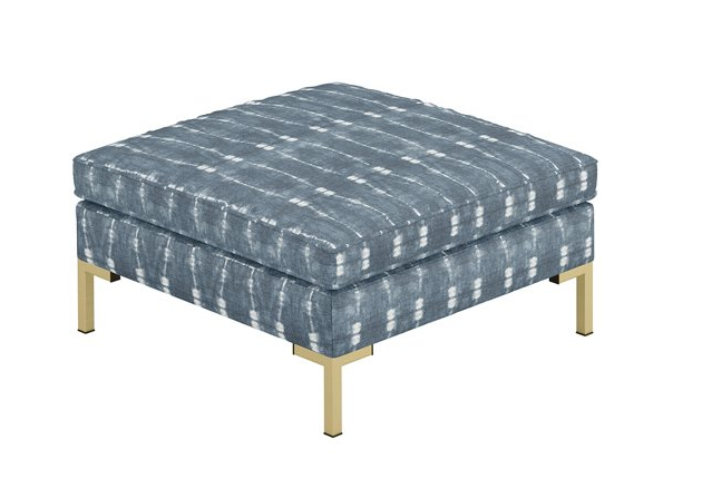  Indigo Ottoman, $375 