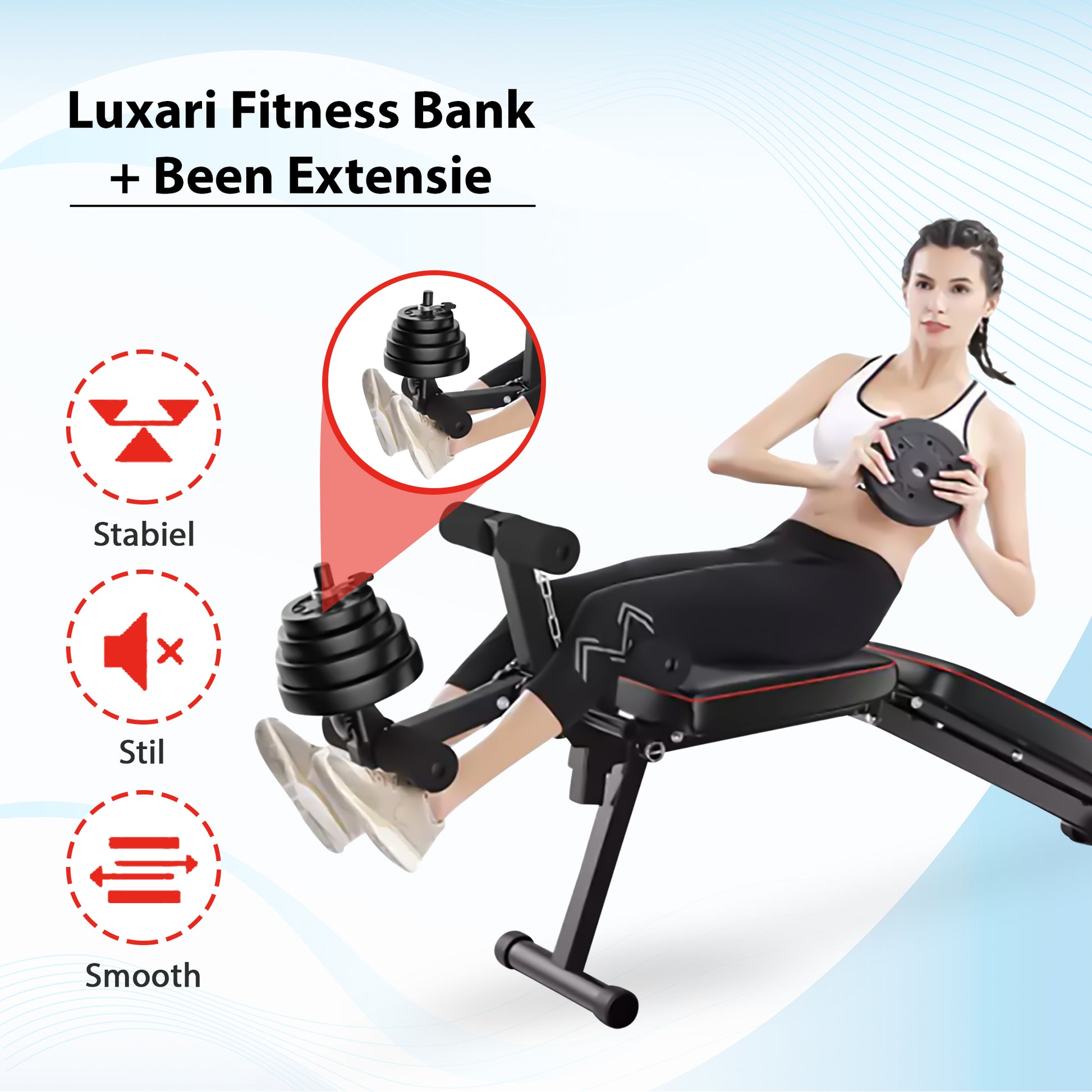 Onenigheid Circulaire vaardigheid Luxari - Fitness Bank + Been Extensie – LuxariFitness