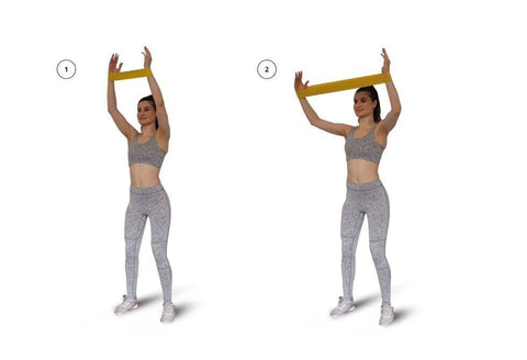 woman doing Overhead Outer Push