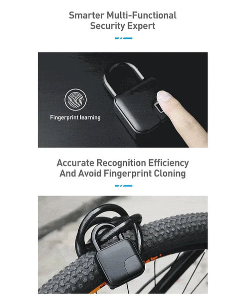 Fingerprint Bluetooth Waterproof Smart Padlock