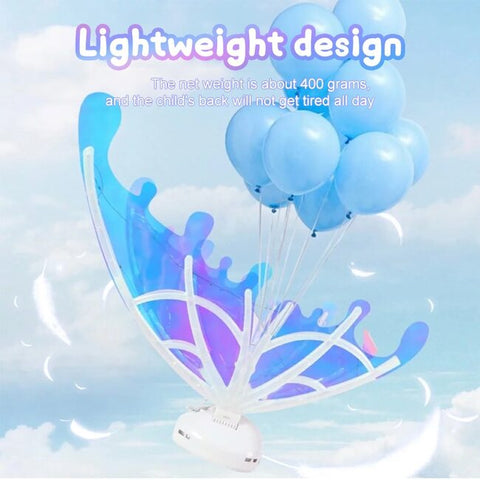 Electric Butterfly Wings Costume Elf Luminous Wings Fairy Wings For Kids Dog Angel Wings With Music Glowing Shiny Dress Up Props