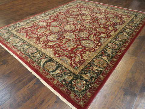 Fine Persian Kashan 9'0"x12’0" Hand-knotted Rug -w248