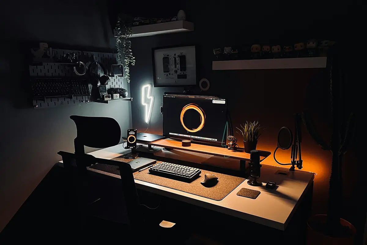 Tận dụng nguồn sáng để tạo điểm nhấn cho góc setup