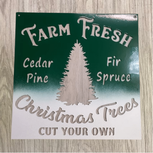Farm Fresh Christmas Tree Monogram