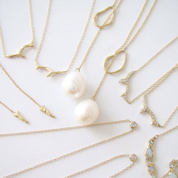 Handcrafted yellow gold necklaces