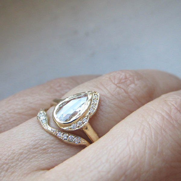 diamond raindrop ring